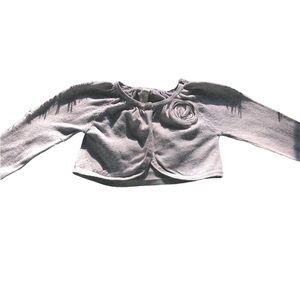 Girls 5T | Cherokee | Gray Long Sleeved Shrug Cardigan